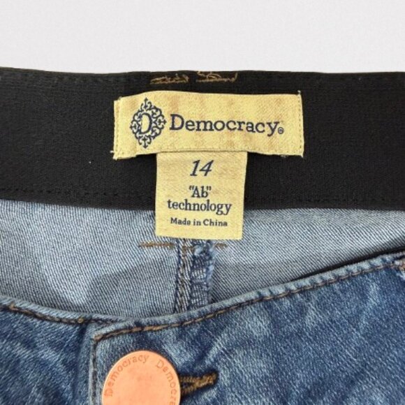 Democracy Ab Technology Women's Boot Cut Stretch Jeans Size 14 Medium Blue - Picture 4 of 8